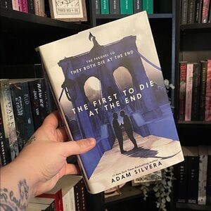 The First to Die at the End by Adam Silvera - Purple & White Hardcover